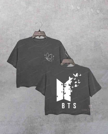 BTS World Tour 2026 Kpop Crop Shirt