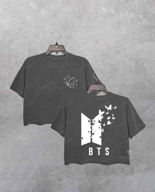 BTS World Tour 2026 Kpop Crop Shirt