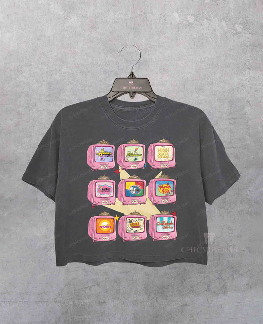 High School Musical Hannah Montana Lizzie McGuire Crop Shirt