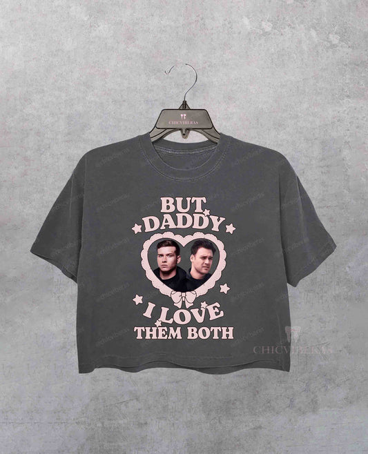 But Daddy I Love Buck And Eddie Buddie Lovely Heart Crop Shirt