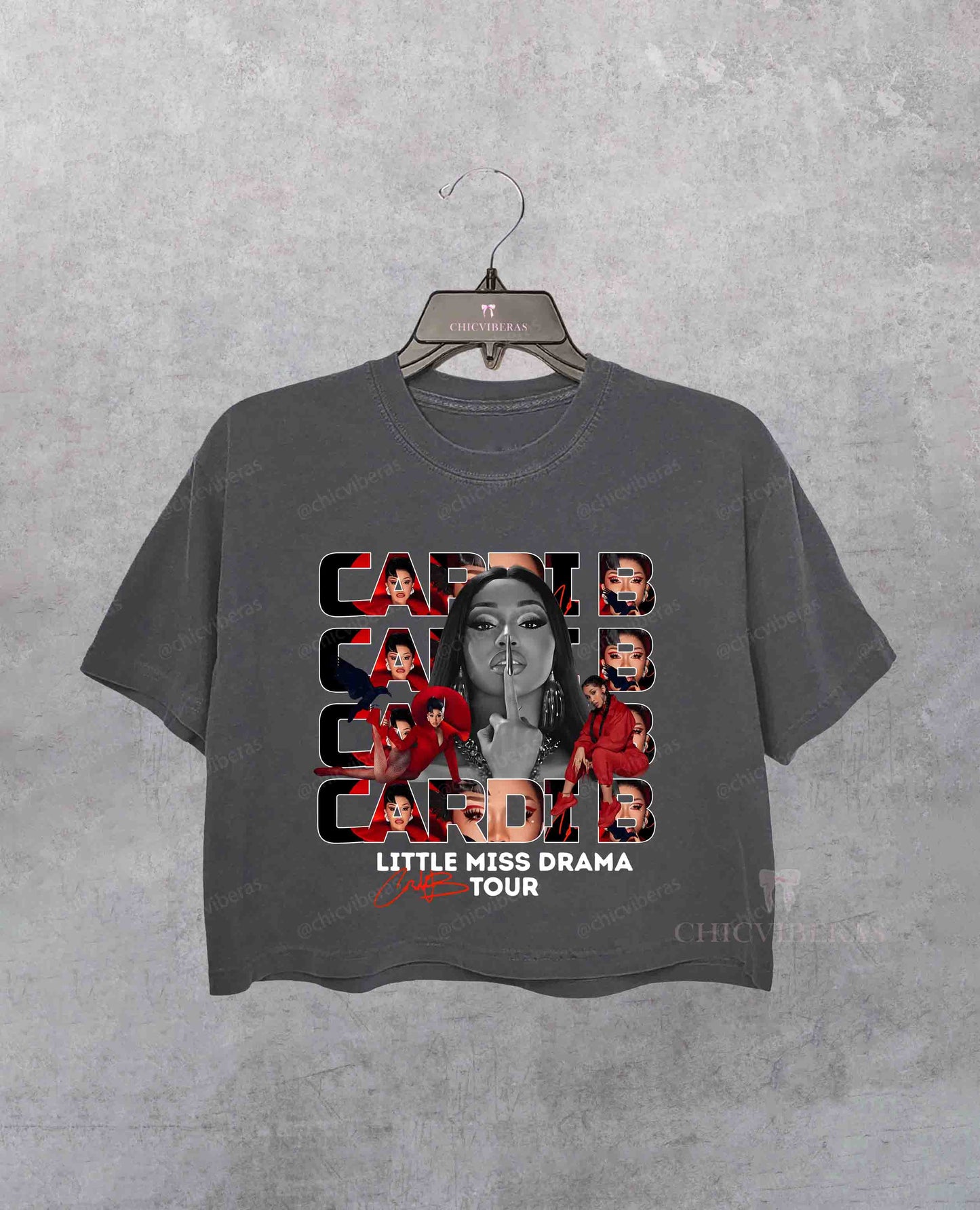 Cardi B 'Am I the Drama Tour 2026 Crop Shirt