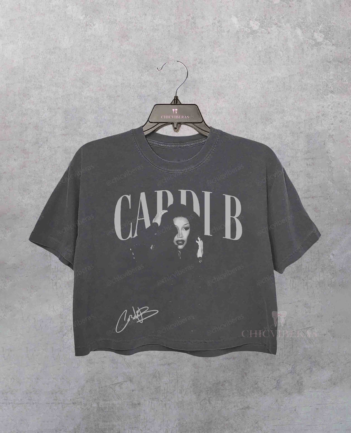 90s Hip Hop Cardi B Drama Tour Crop Shirt