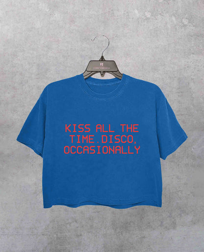 Harry Kiss All The Time. Disco Occasionally Crop Shirt