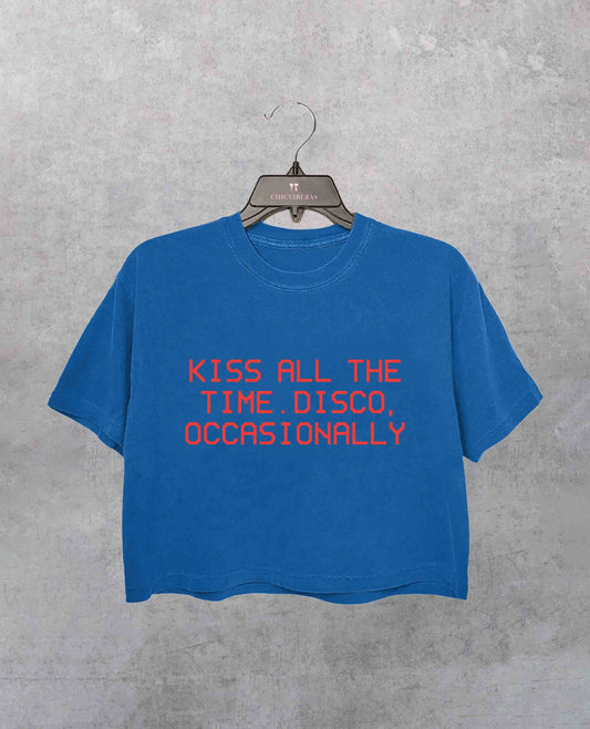 Harry Kiss All The Time. Disco Occasionally Crop Shirt