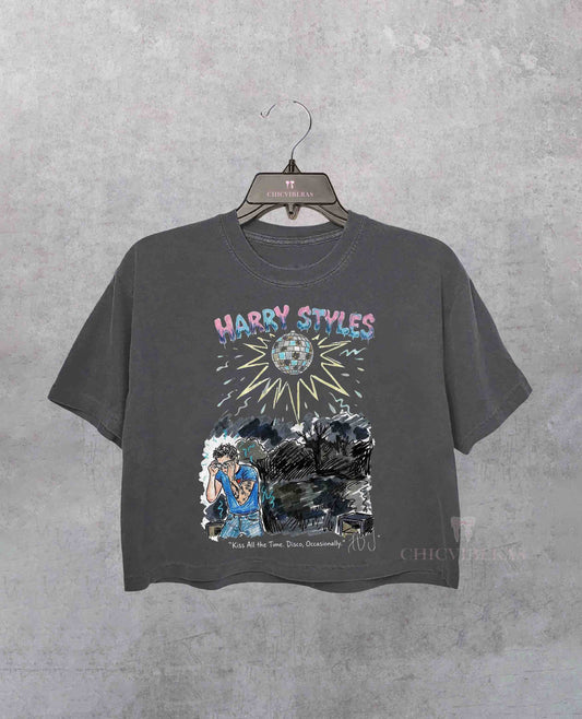 Harry Kiss All The Time Disco Occasionally Crop Shirt