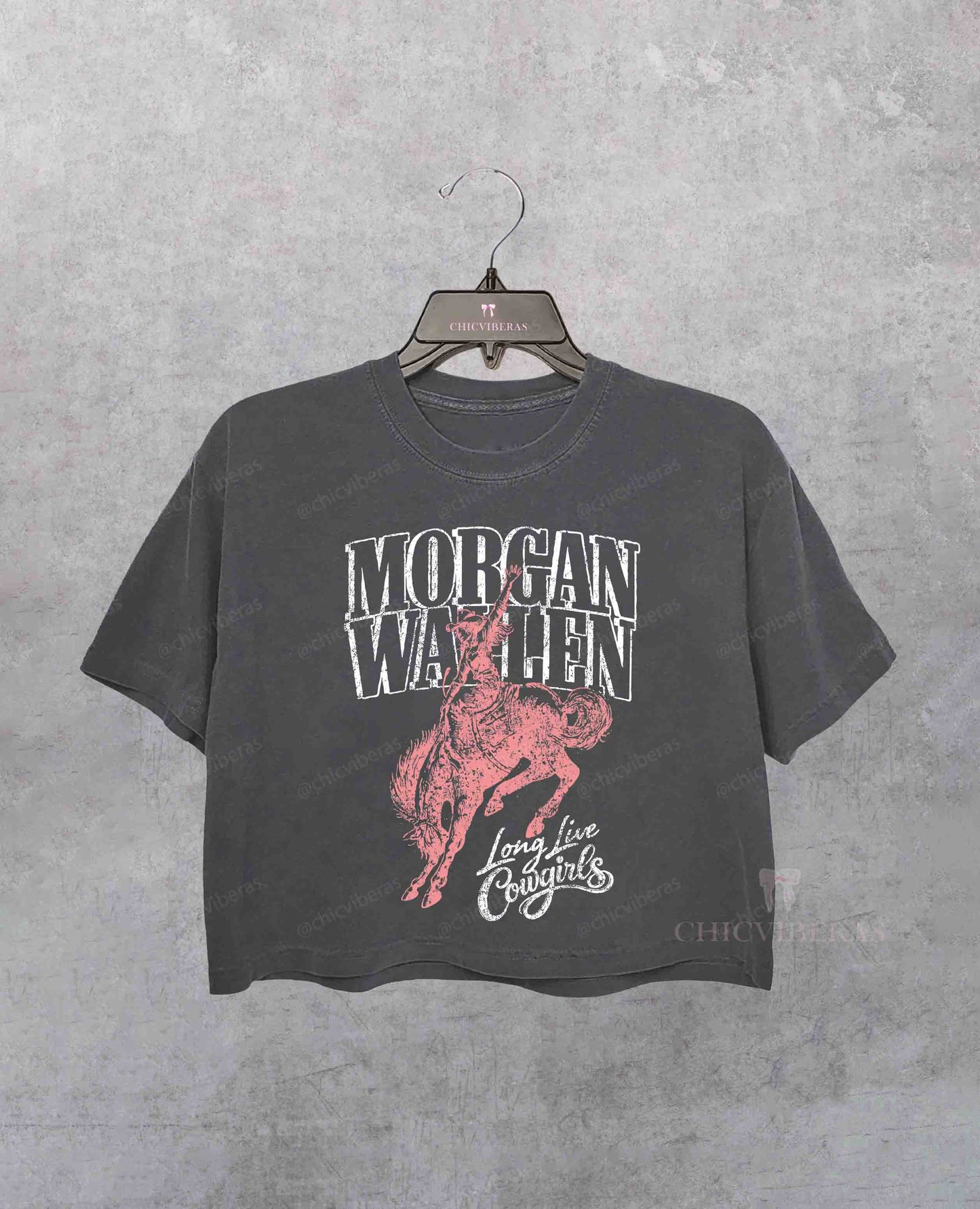 Wallen Long Live Cowgirls Crop Shirt