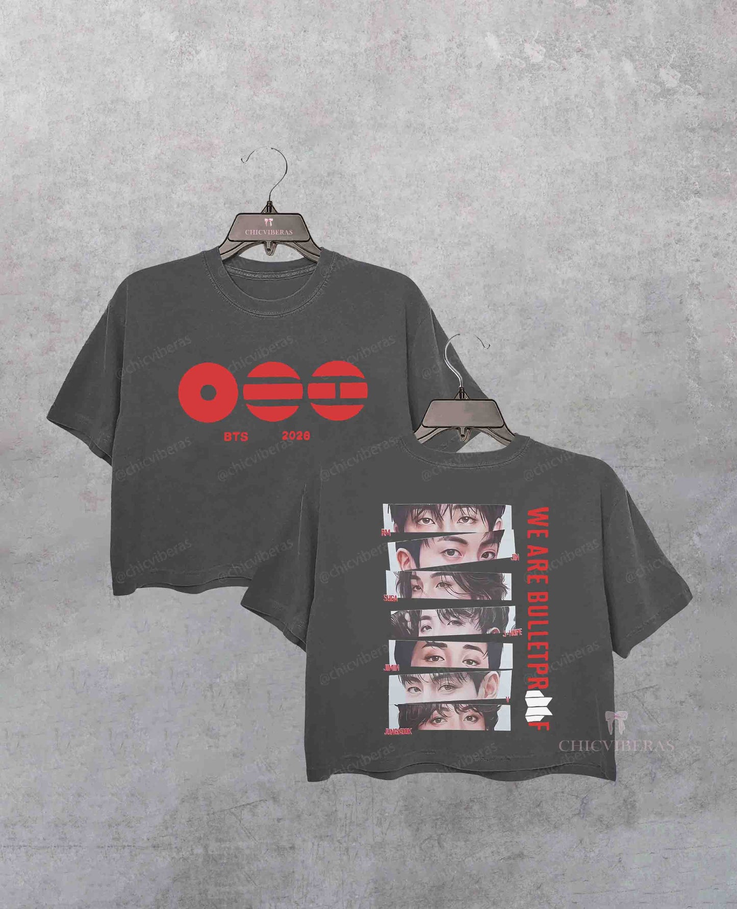 Limited BTS Kpop Tour Crop Shirt