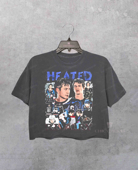 Hollanov Heated Rivalry Hockey Romance Crop Shirt