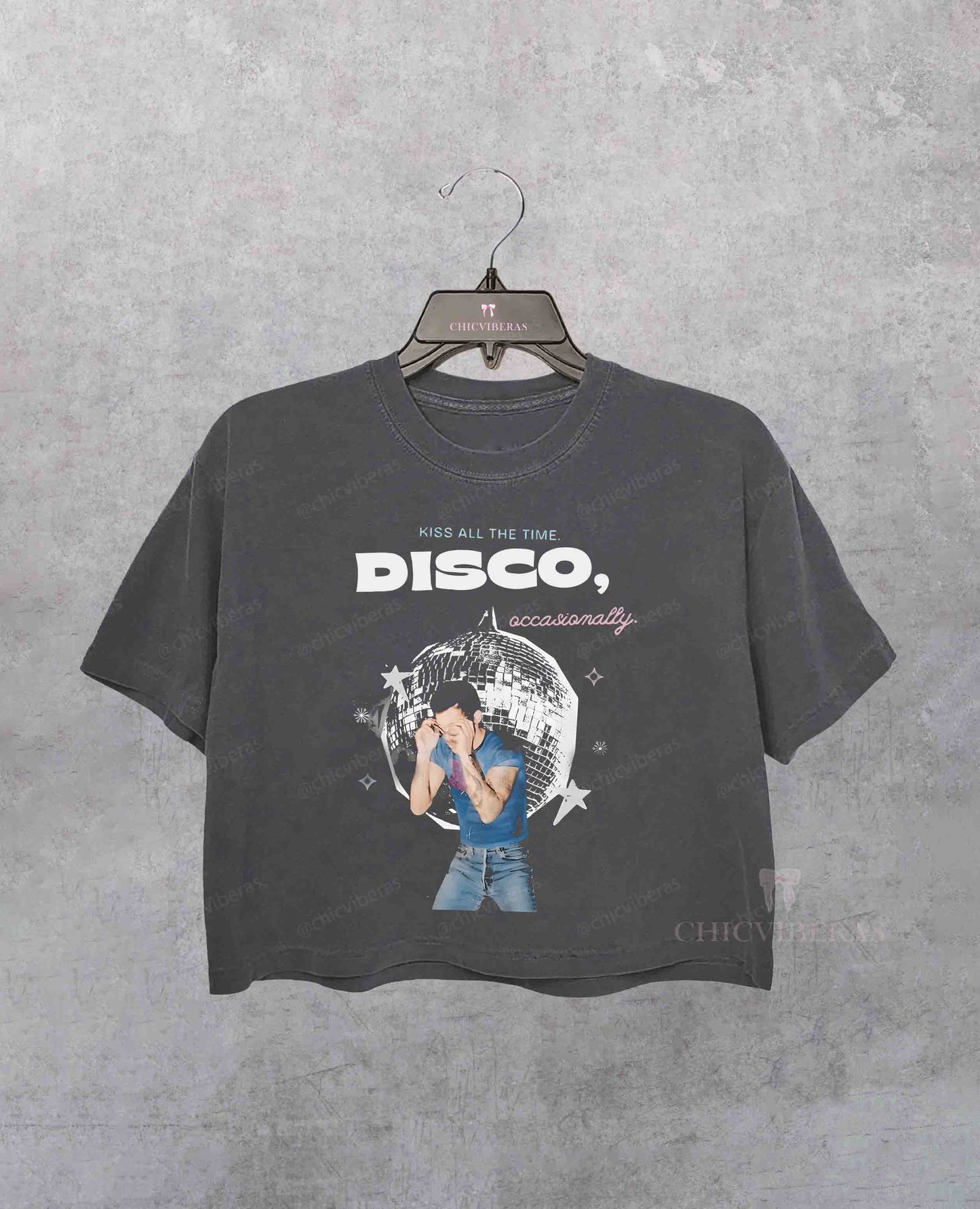 HS4 All The Time Disco Occasionally Crop Shirt