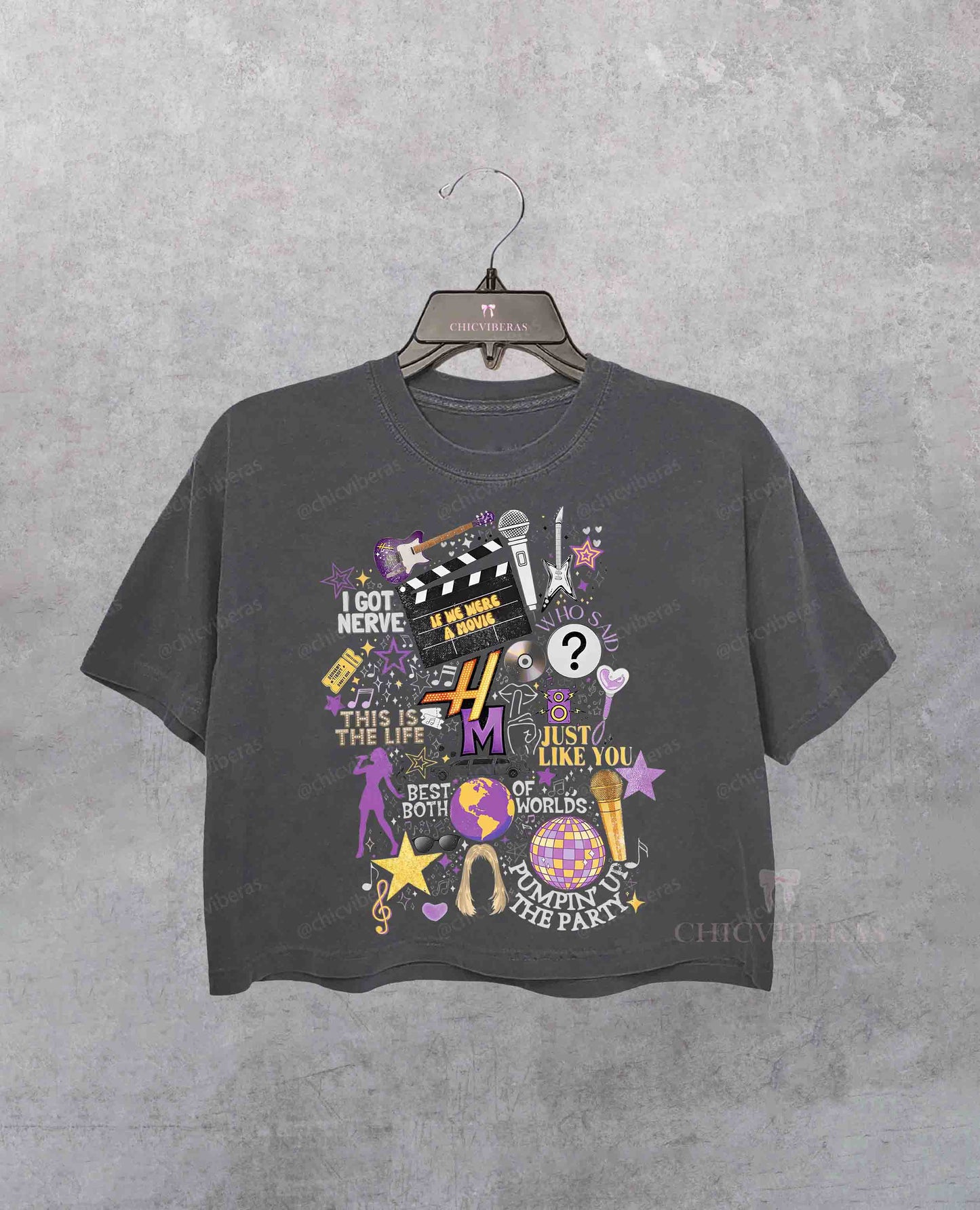 Hannah Montana 20Th Anniversary Crop Shirt