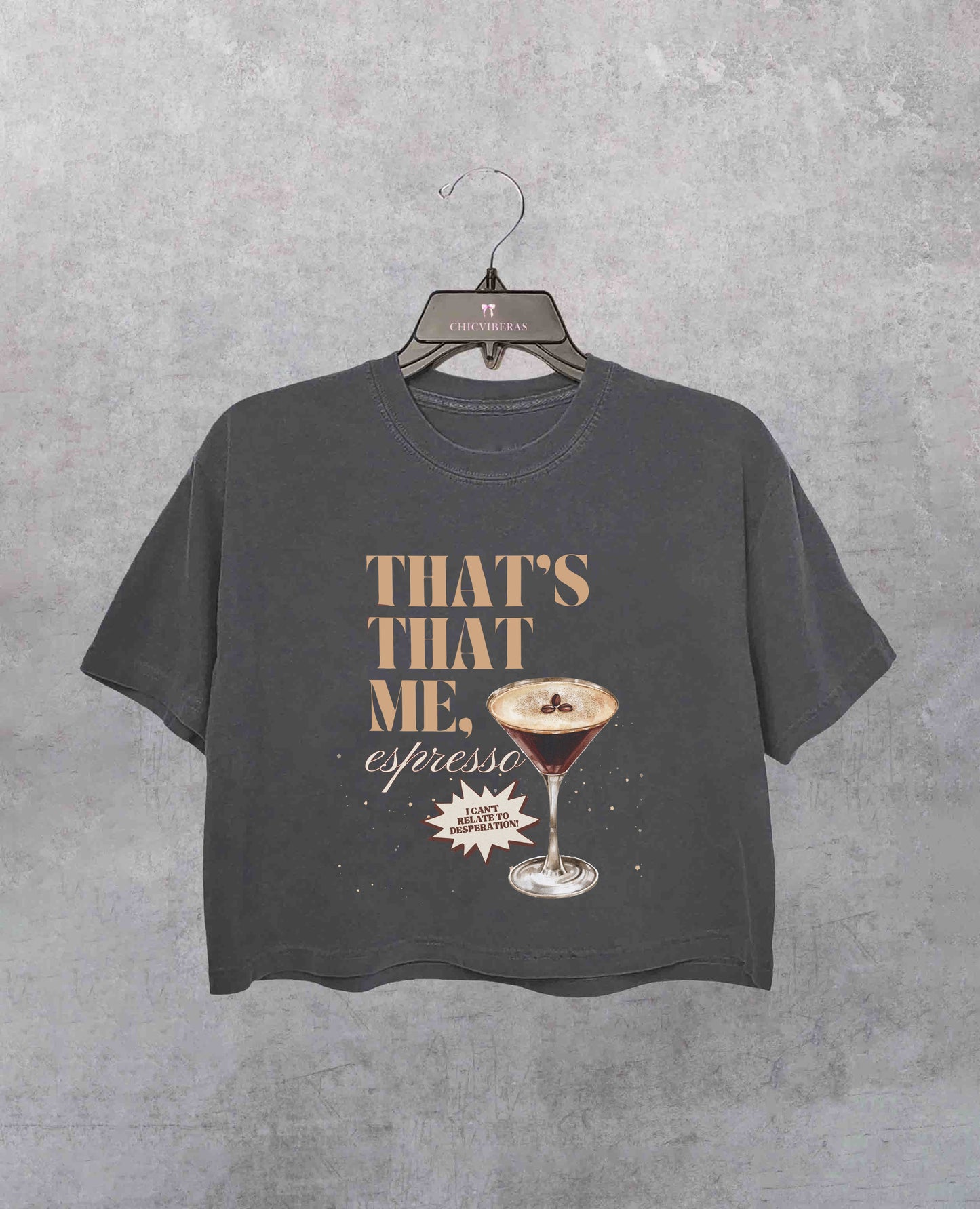 That's That Me Espresso Crop Shirt