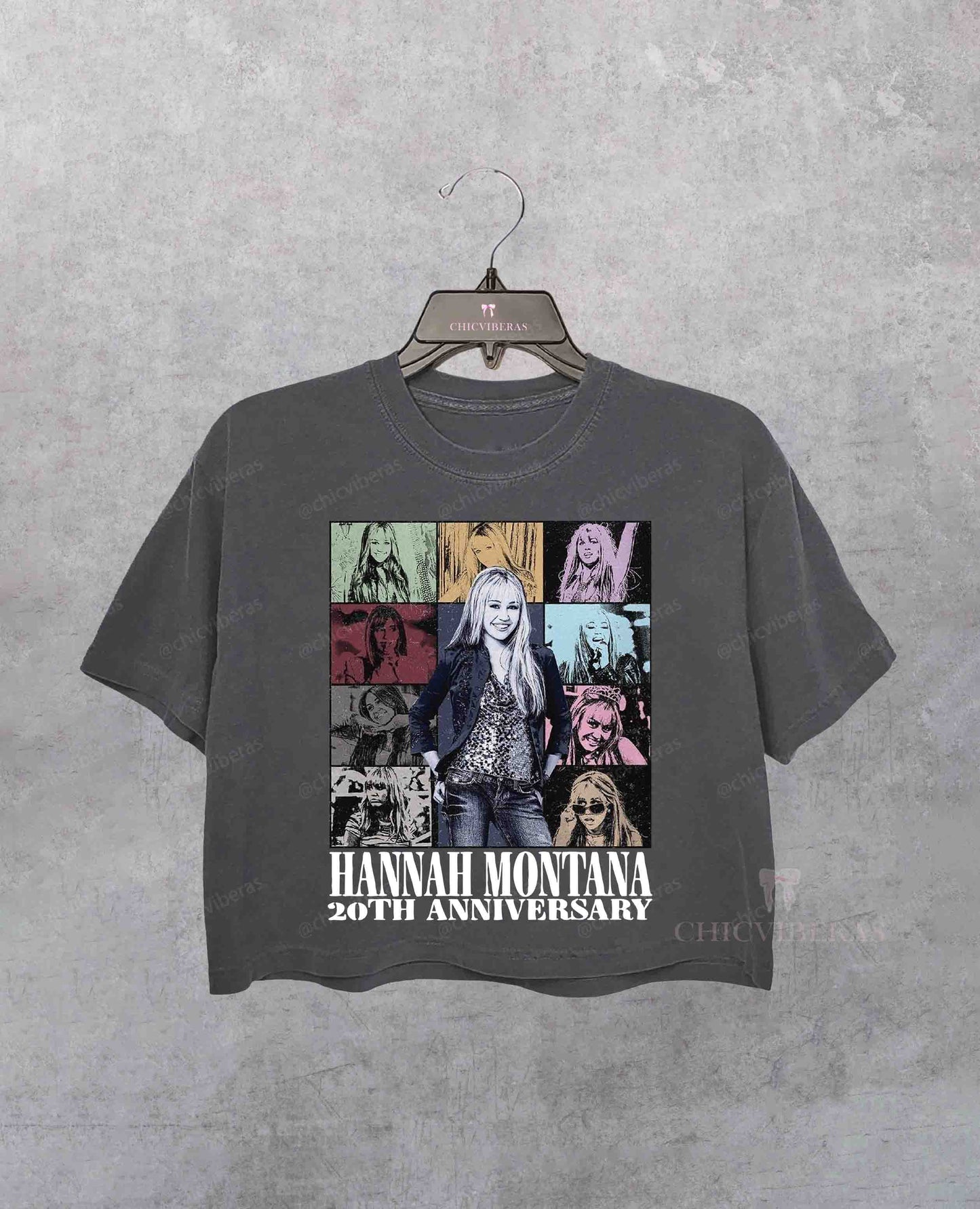 Hannah Montana 20th Anniversary Vintage Crop Shirt