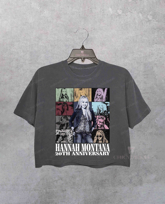 Hannah Montana 20th Anniversary Vintage Crop Shirt