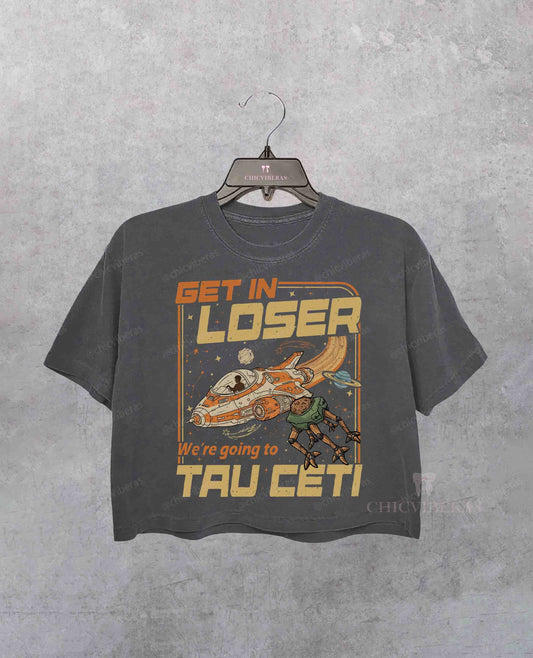 Project Hail Mary Space Adventure Crop Shirt
