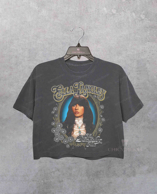 Ella Choosin' Texas Crop Shirt