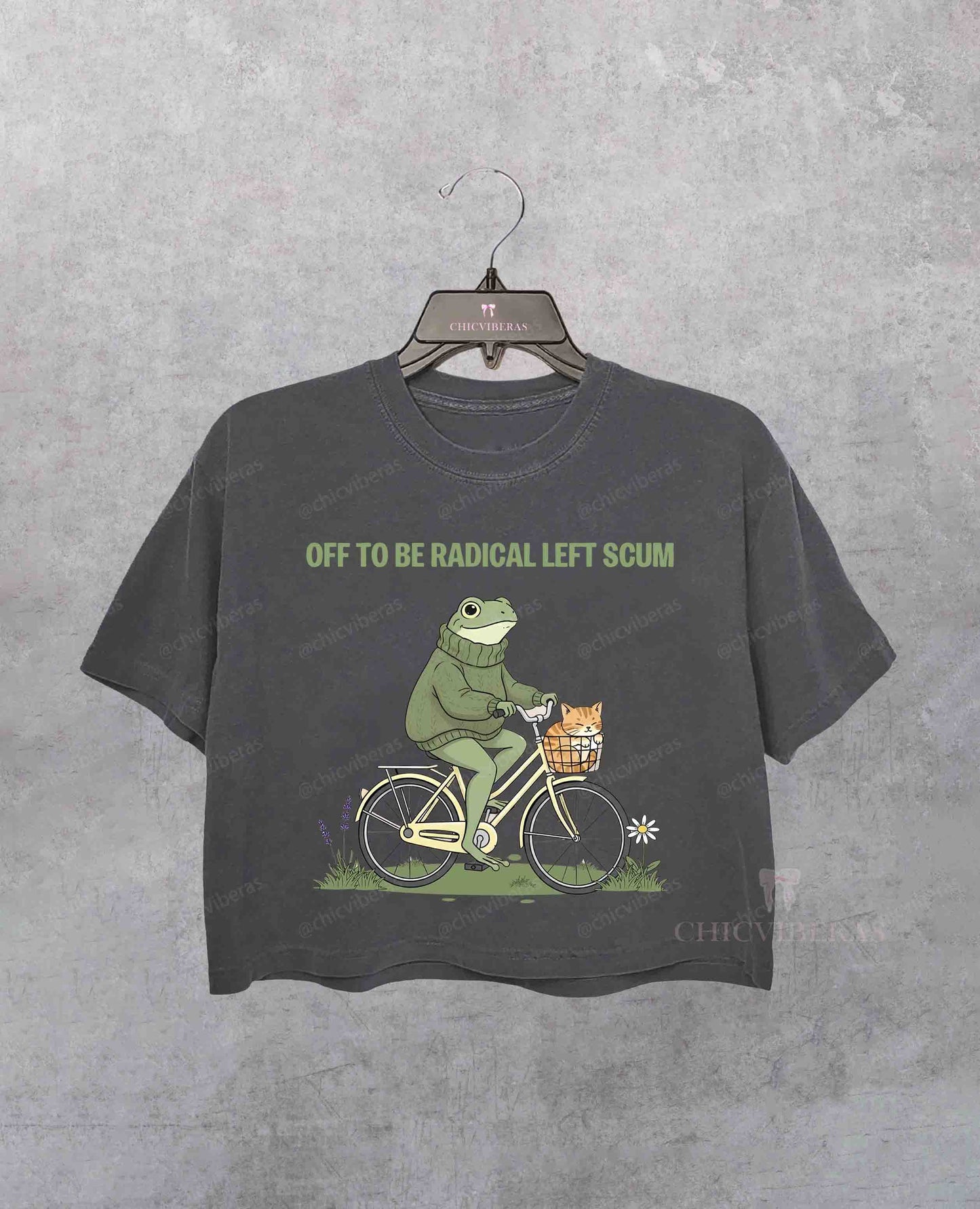 Off To Be Radical Left Scum Crop Shirt