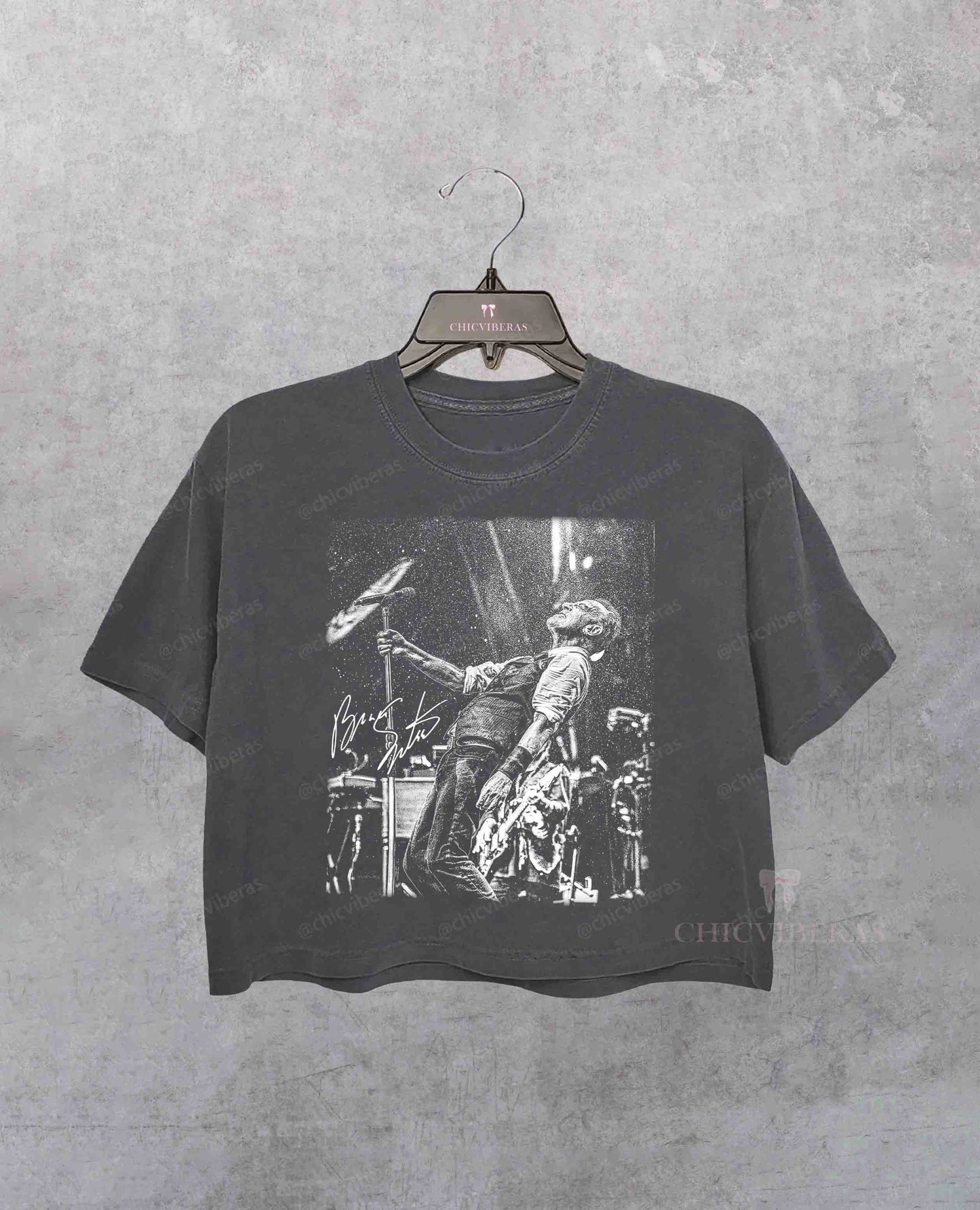 Bruce Springsteen Concert Crop Shirt