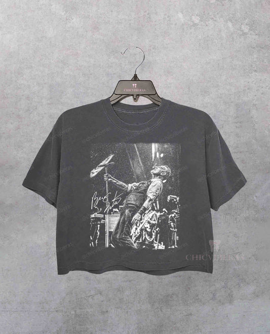 Bruce Springsteen Concert Crop Shirt