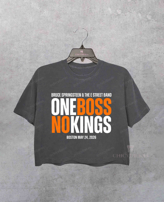 Boston Bruce Springsteen No Kings May 24 Tour Crop Shirt