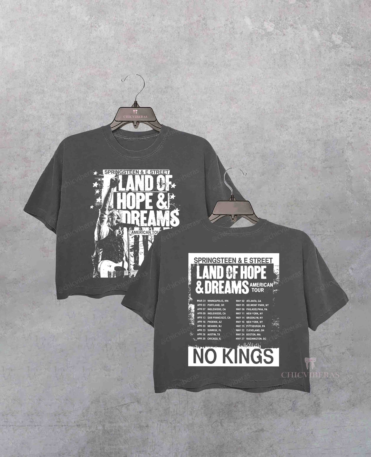 Bruce Springsteen Land of Hope Dreams Tour Crop Shirt