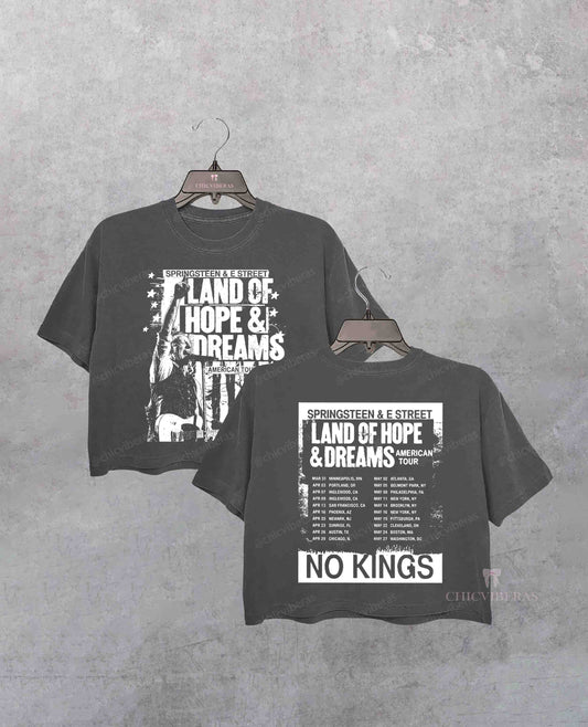 Bruce Springsteen Land of Hope Dreams Tour Crop Shirt
