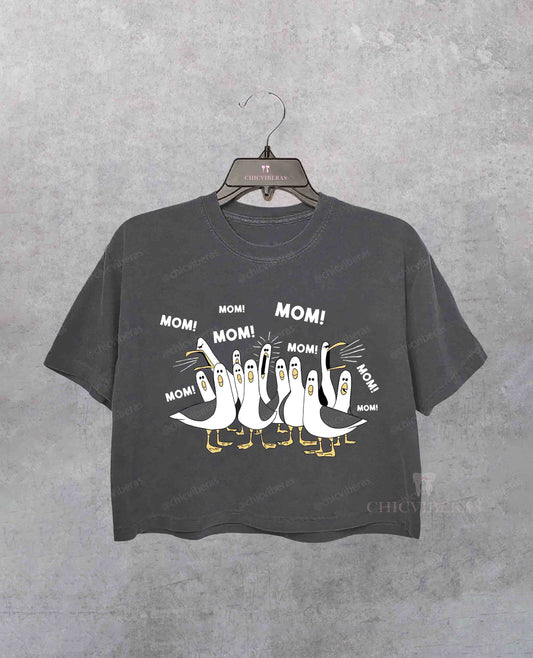 Seagulls Mom Mother's Day Crop Shirt