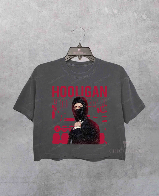 90s Kpop Shirt, First Time Hooligan Crop Shirt