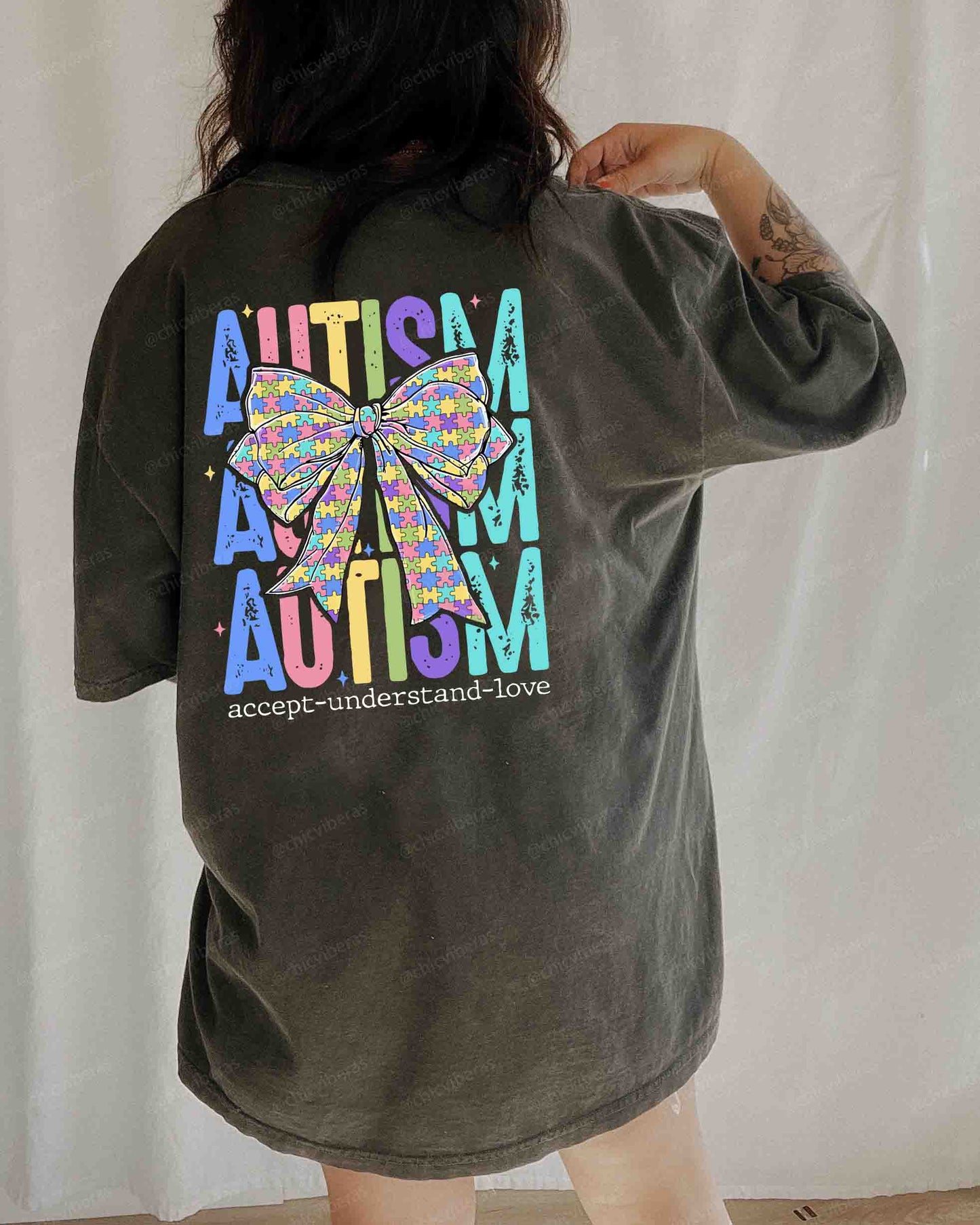 Autism Awareness Bow Tee