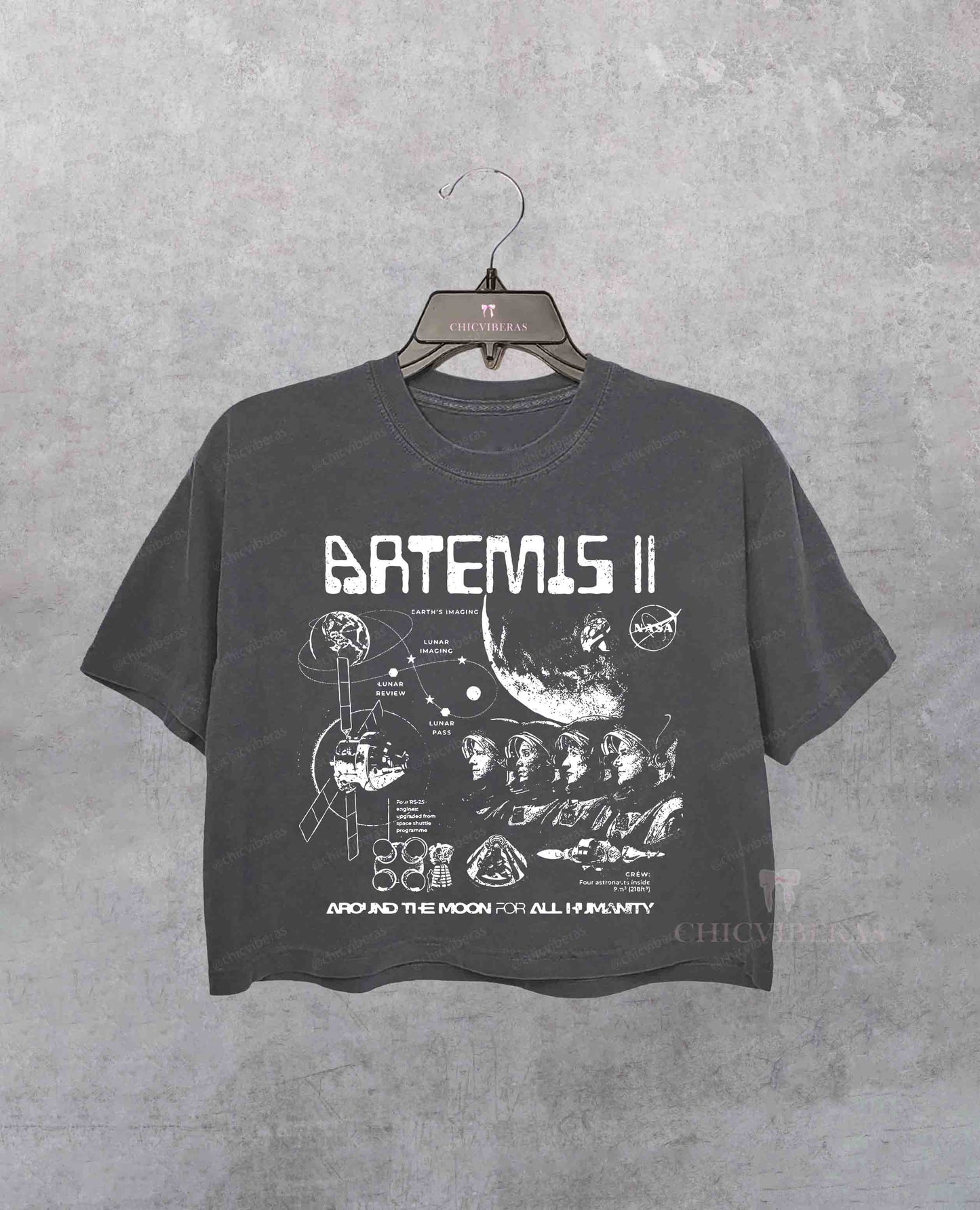 Artemis II NASA Mission Crop Shirt