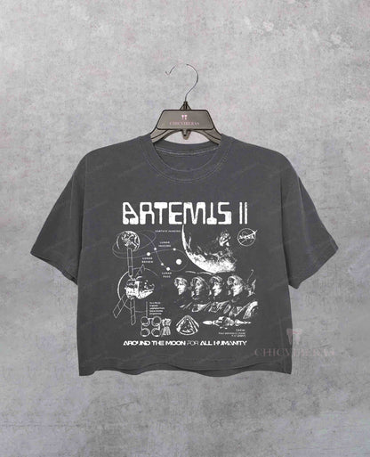 Artemis II NASA Mission Crop Shirt