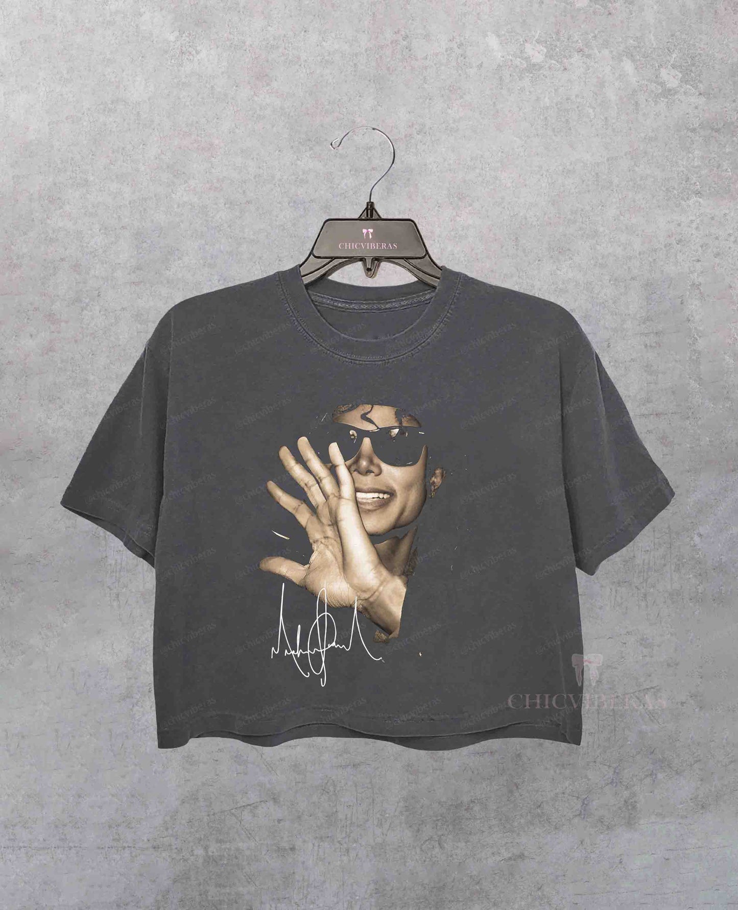 Michael Jackson Legend Vintage Music Crop Shirt