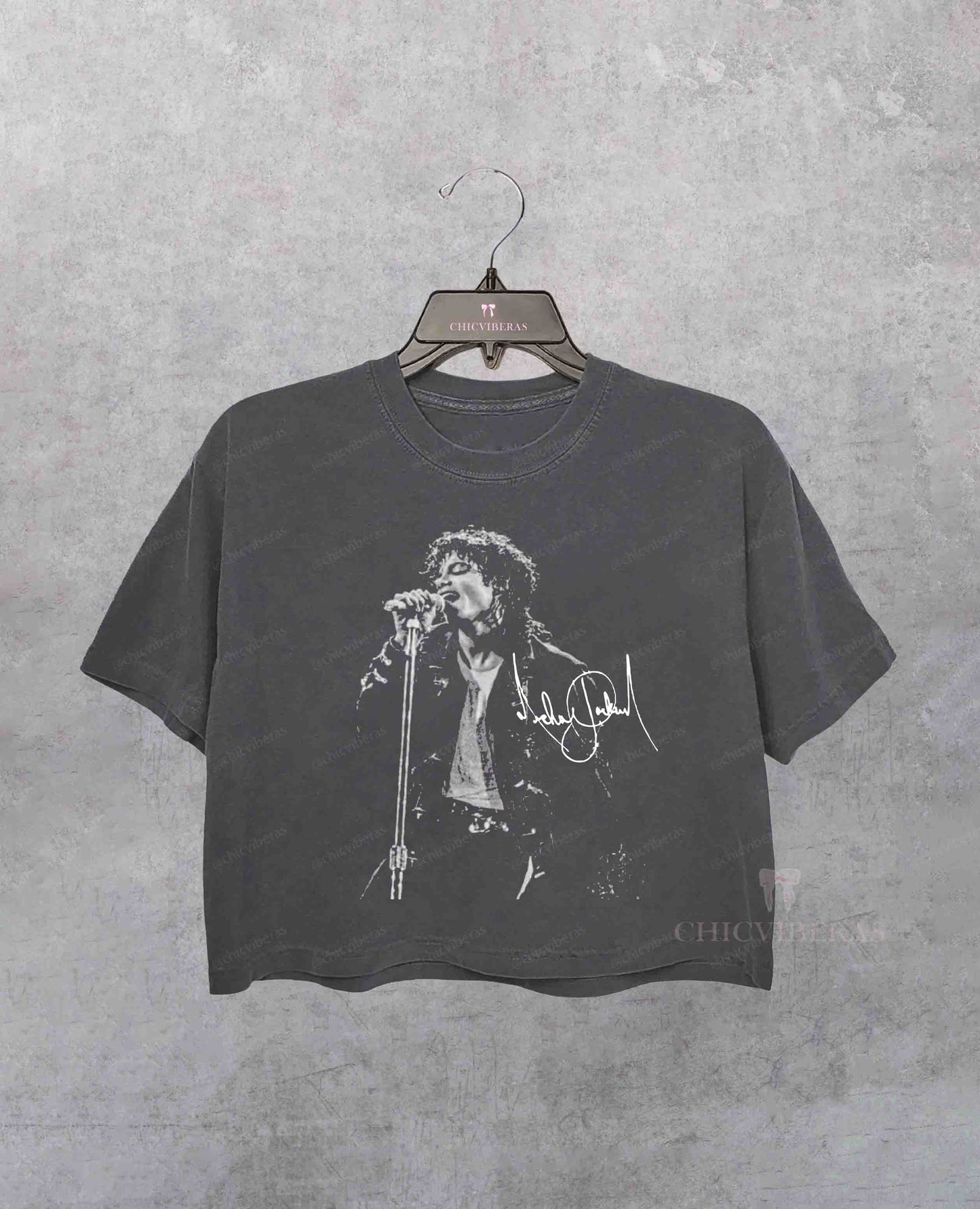 Michael Jackson Vintage 90s Styles Crop Shirt
