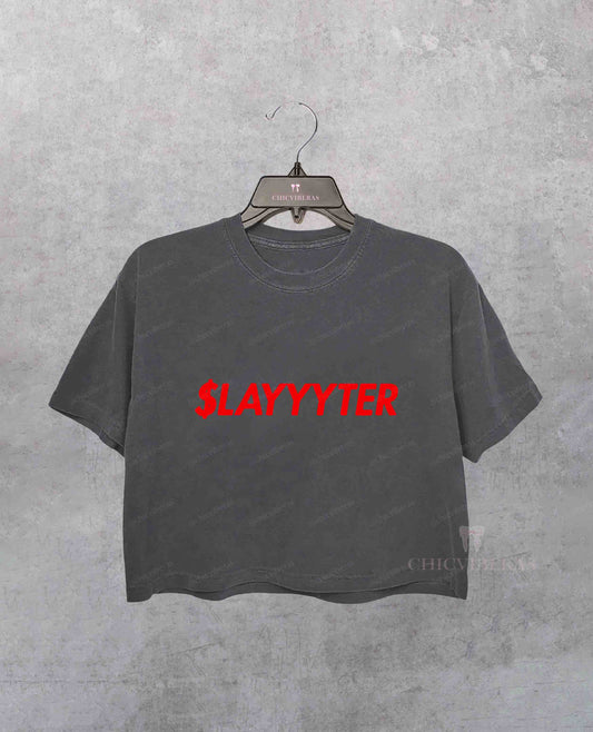 SLAYYYTER Pop Music Crop Shirt