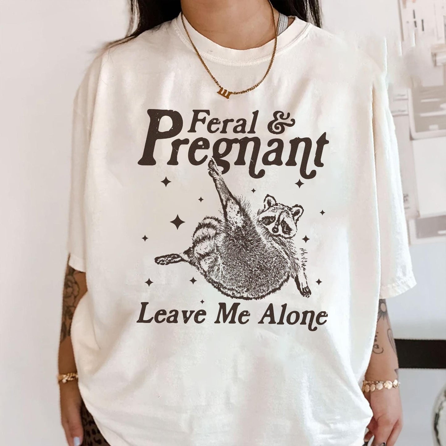Feral & Pregnant Raccoon Tee