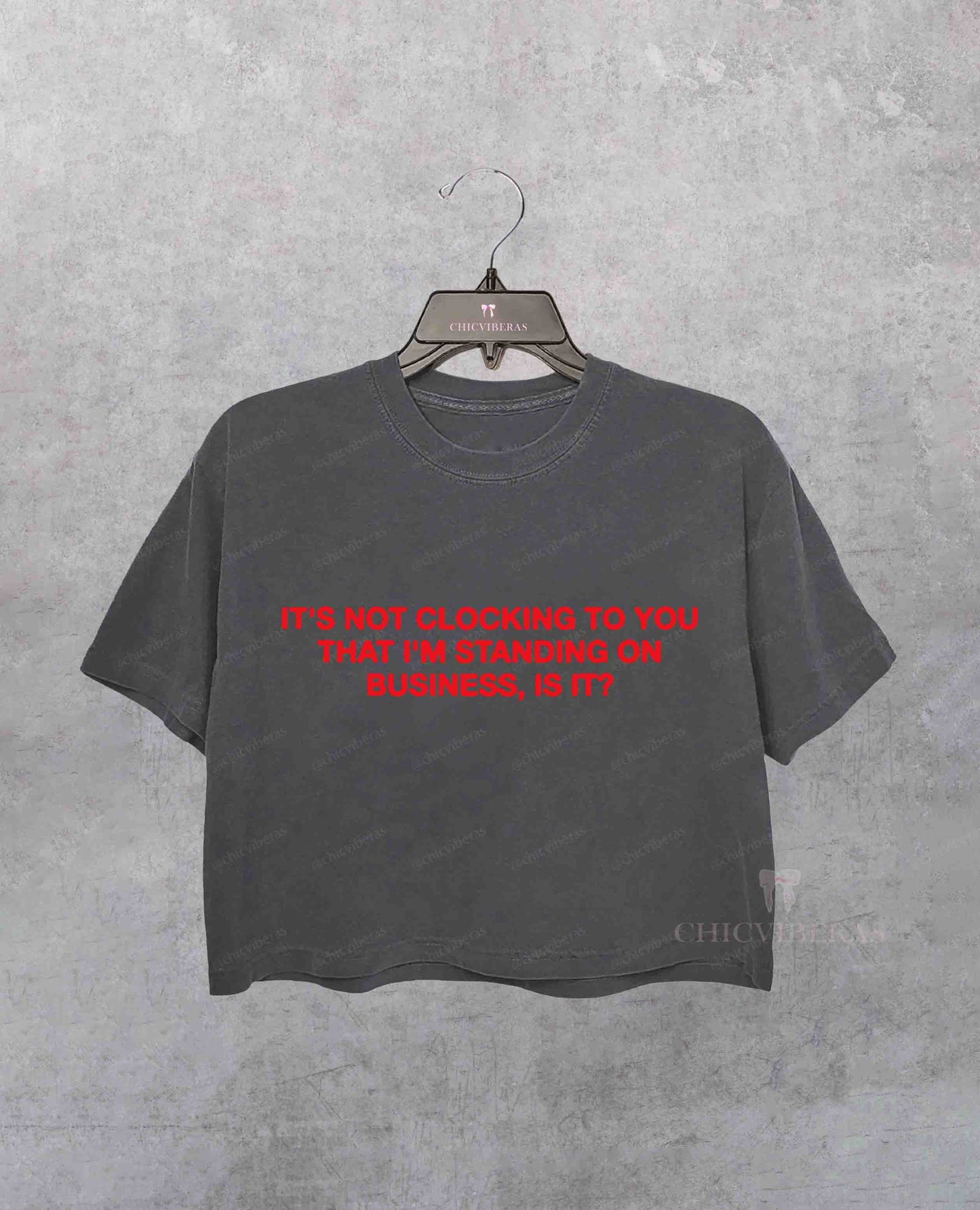 Standing On Business Crop Shirt