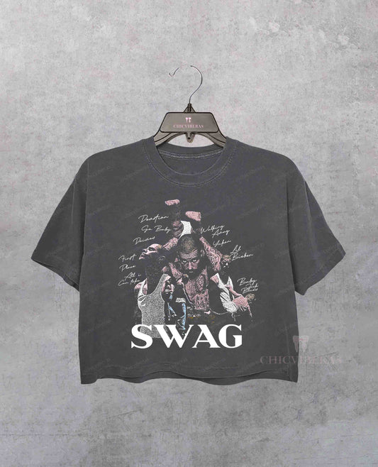 Justin Bieber SWAG Crop Shirt