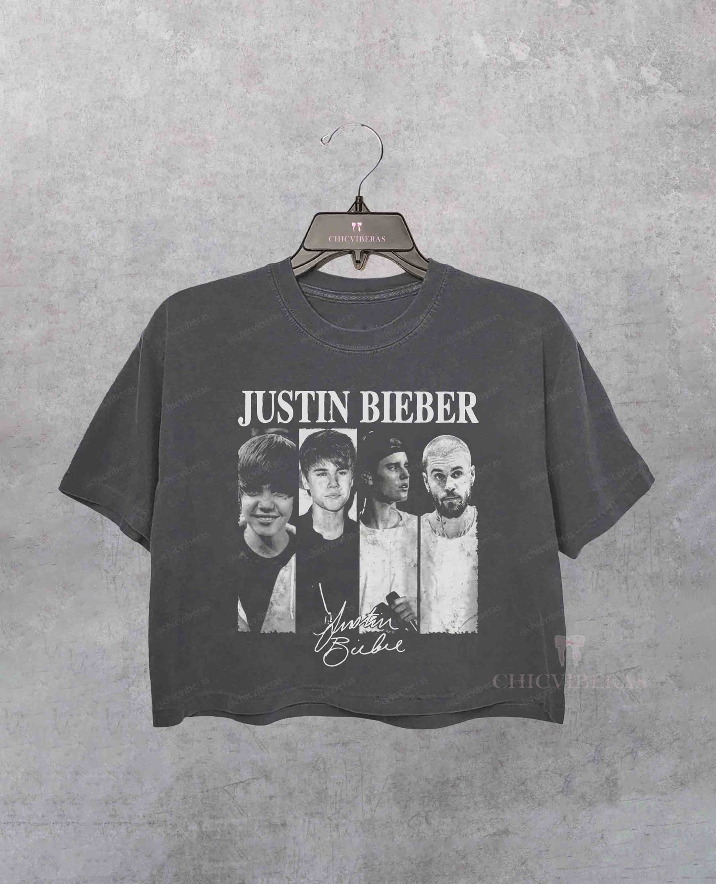 Justin Bieber Musical Journey Eras Crop Shirt