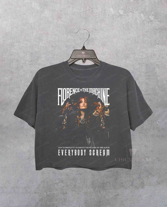 Florence And The Machine Vintage Art Tour Crop Shirt