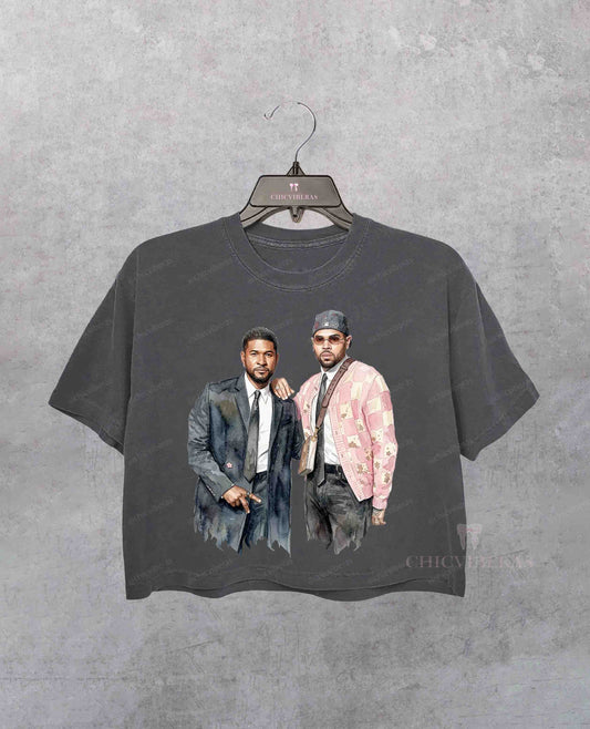 Raymond and Brown R&B Tour Watercolor 2026 Crop Shirt