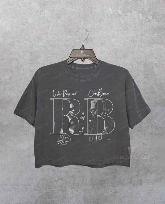 Usher Raymond & Chris Brown R and B Tour 2026 Crop Shirt