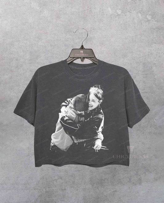 Justin Bieber Billie Eilish One Less Lonely Girl Crop Shirt