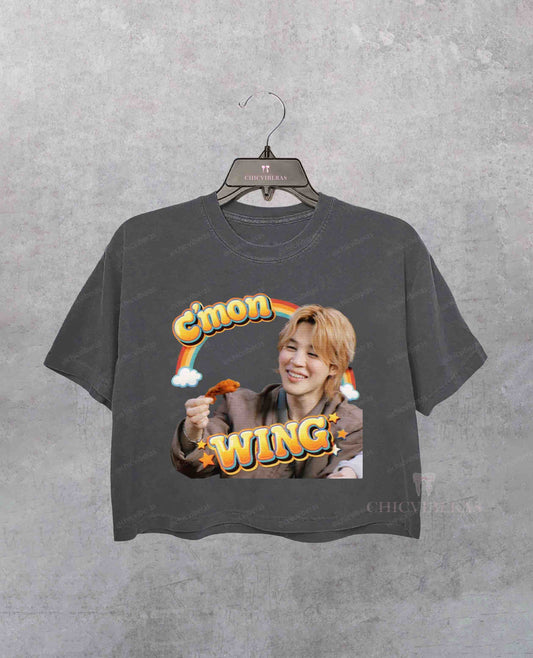 Come on Wing Jimin BTS 2.0 Arirang Crop Shirt