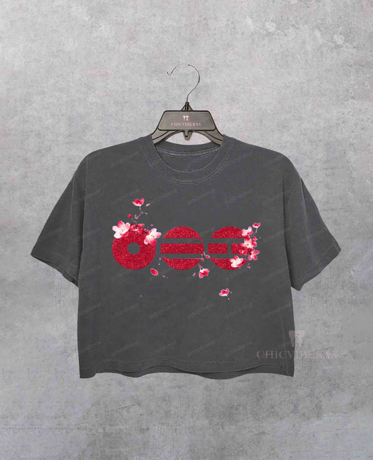 Arirang World Tour 2026 Floral Crop Shirt