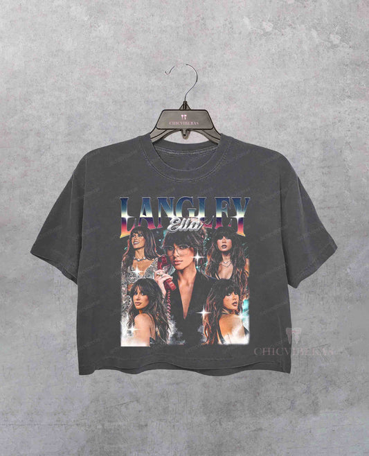 Vintage Ella Langley Concert Cowgirl Crop Shirt