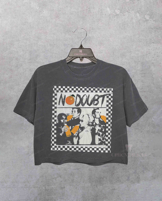 Limited No Doubt Band 90s Ska Punk Rock Crop Shirt