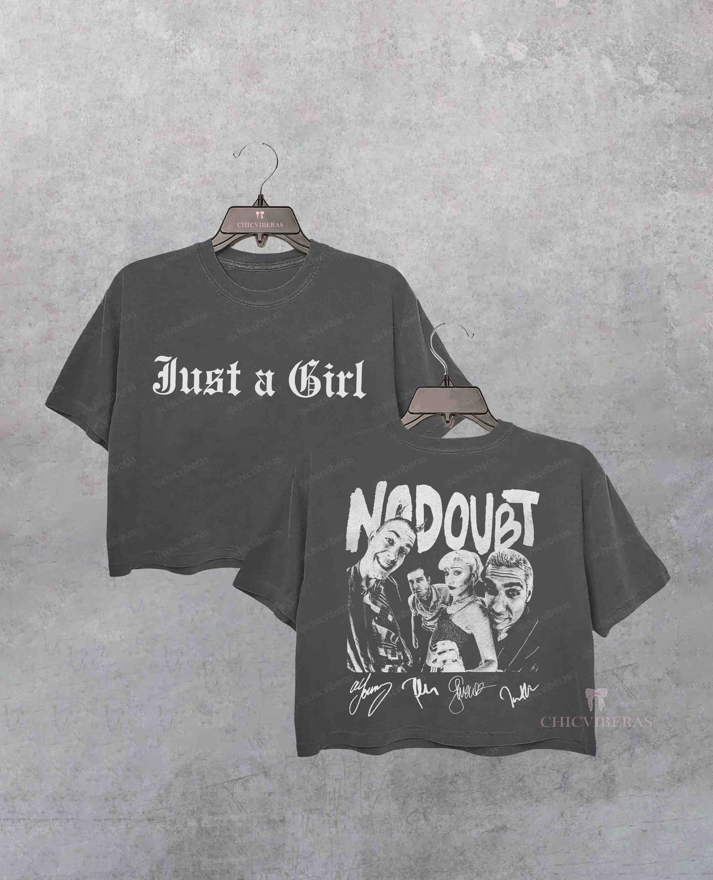 Vintage No Doubt  Band Music Crop Shirt