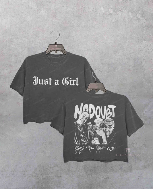 Vintage No Doubt  Band Music Crop Shirt