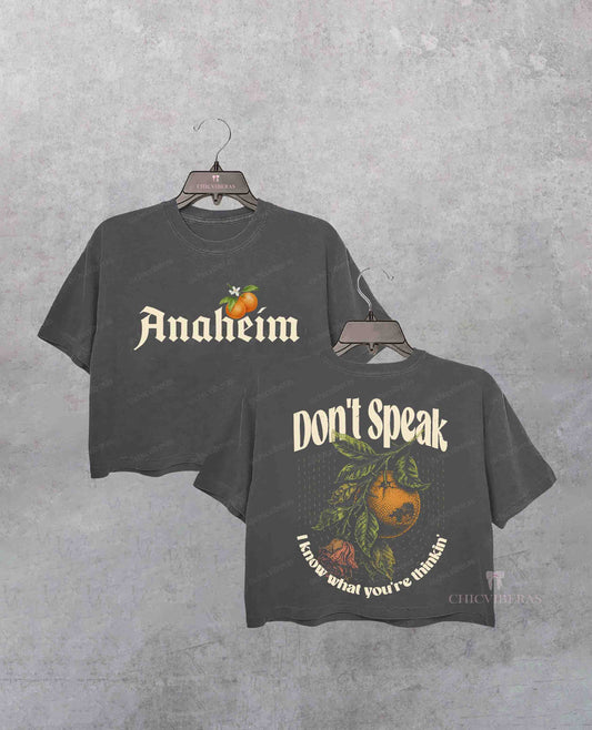 Don't Speak No Doubt Band Crop Shirt