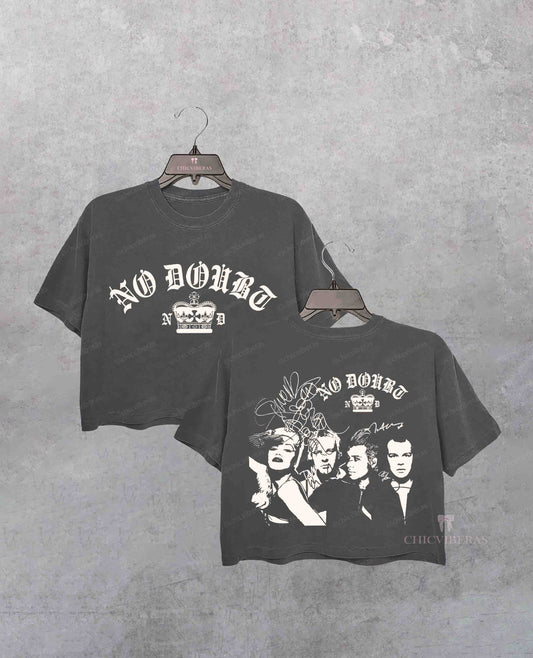 Vintage No Doubt Music Crop Shirt