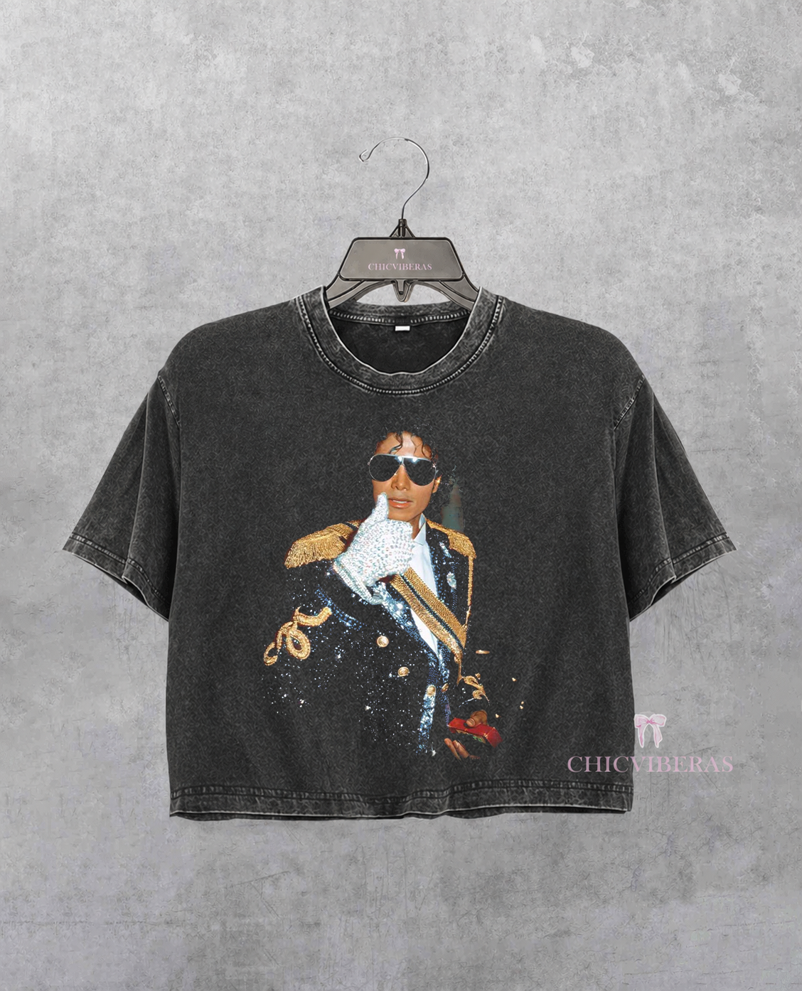 King of Pop Vintage 90's Michael Jackson Crop Shirt